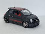Abarth 500 (Fiat) zwart 1/18 Bburago uniek, Ophalen of Verzenden, Gebruikt, Auto, Bburago