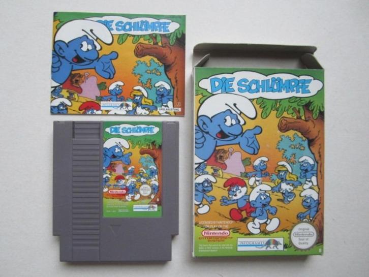 De Snurfen (Smurfs) NES Nintendo, Spelcomputers en Games, Games | Nintendo NES, Zo goed als nieuw, Platform, 1 speler, Vanaf 3 jaar