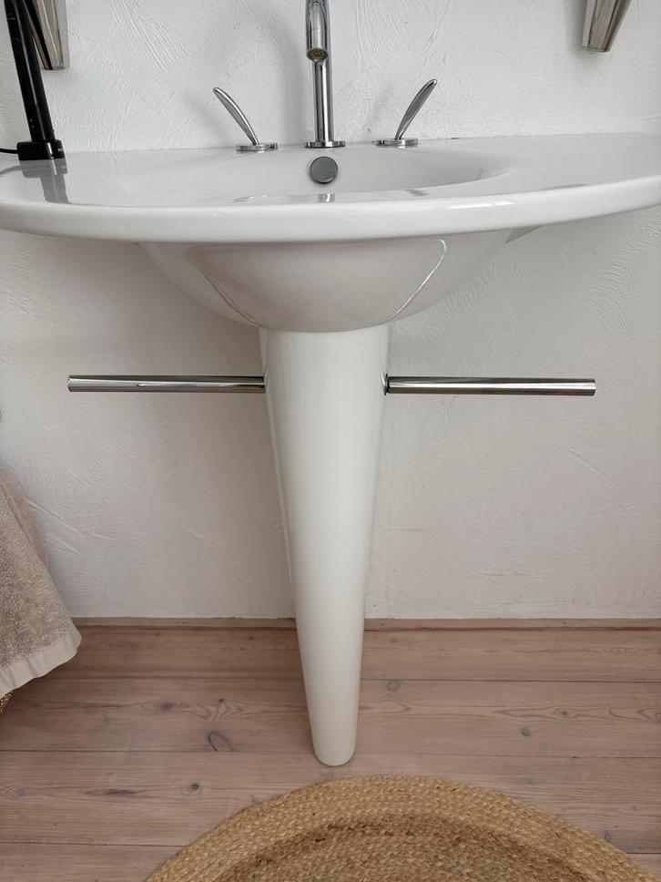 Design Wastafel Starck for Duravit, Huis en Inrichting, Badkamer | Badkamermeubels, Gebruikt, Wasbak of Wastafel, Minder dan 100 cm