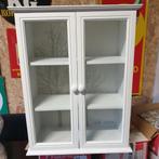 Leuk klein vitrine kastje  wit  hout   Nieuwstaat, Huis en Inrichting, Ophalen of Verzenden, Minder dan 25 cm, Minder dan 50 cm