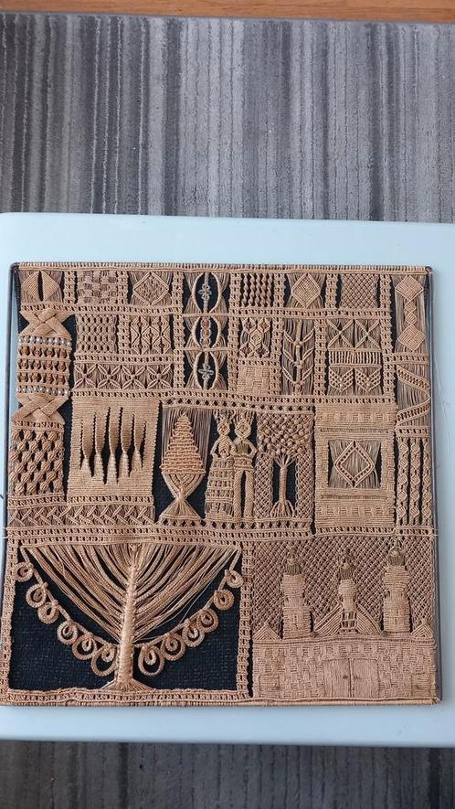 Macrame geknoopt wandkleed symboliek huwelijk ? Gebedshuis, Huis en Inrichting, Woonaccessoires | Wanddecoraties, Gebruikt, Ophalen of Verzenden