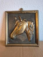 Koperen wandplaat paard., Ophalen of Verzenden