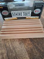 Domino  trays  opzet plankjes. Nieuw, Hobby en Vrije tijd, Gezelschapsspellen | Bordspellen, Ophalen of Verzenden, Zo goed als nieuw