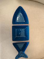 Sagaform serveerschaal vis blauw 30 cm 3-delig, Ophalen of Verzenden, Aardewerk, Overige stijlen, Schaal of Schalen