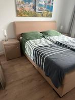 Boxspring 160x200 met 2 nachtkastjes, Huis en Inrichting, Slaapkamer | Complete slaapkamers, Ophalen, Zo goed als nieuw, Tweepersoons