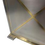 Dressoir Belgo Chrom vintage design chrome messing, Ophalen, 200 cm of meer, Metaal, 50 tot 75 cm