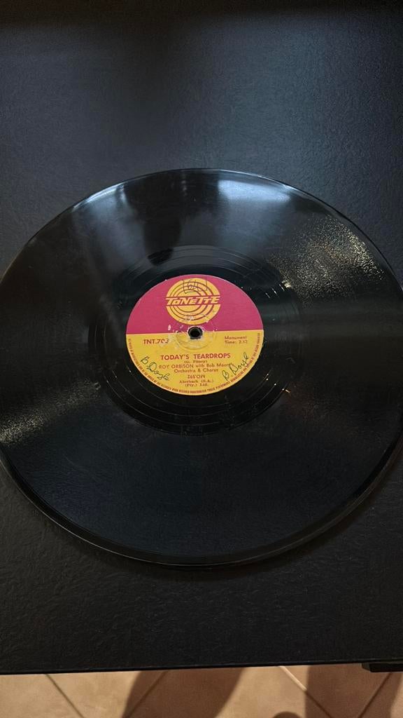 Gezocht: roy Orbison blue angel 78 rpm, Verzamelen, Ophalen of Verzenden, Zo goed als nieuw, 1970 tot heden, Overige merken