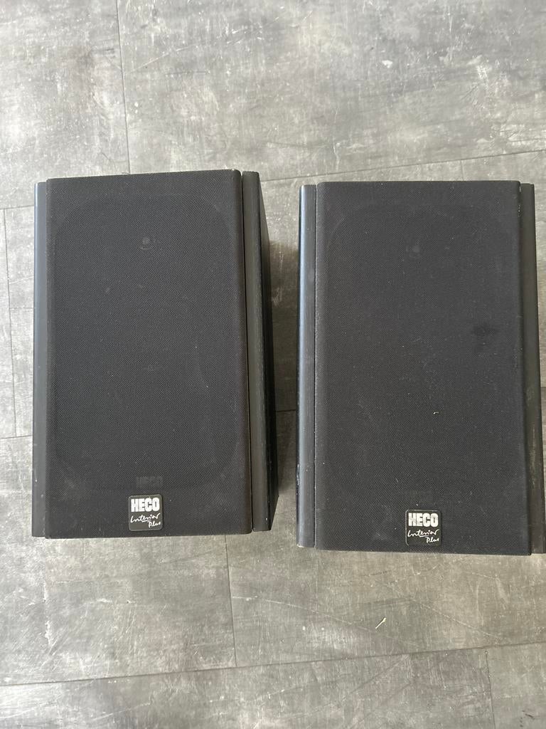 Heco Interior Plus 202 Luidsprekers - Goed Geluid!, Audio, Tv en Foto, Luidsprekers, Gebruikt, Front, Rear of Stereo speakers