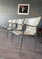 4 vintage leather Chairs for Fasem by Vegni & Gualtierotti