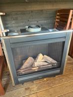 Gesloten gasinbouwhaard (Faber), Huis en Inrichting, Haarden, Ophalen, Gebruikt, Inbouwhaard, Gashaard