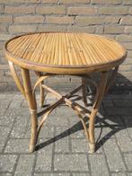 Vintage bamboe tafel bijzettafel salontafel, Ophalen, Huis en Inrichting