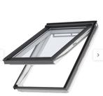 GPU SK06 114 x 118 velux met gootstuk & rolgordijn, Doe-het-zelf en Verbouw, Glas en Ramen, Ophalen, Zo goed als nieuw, Dakraam