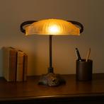 Art Deco bureaulamp, Huis en Inrichting, Gebruikt, Ophalen of Verzenden, Glas, Minder dan 50 cm