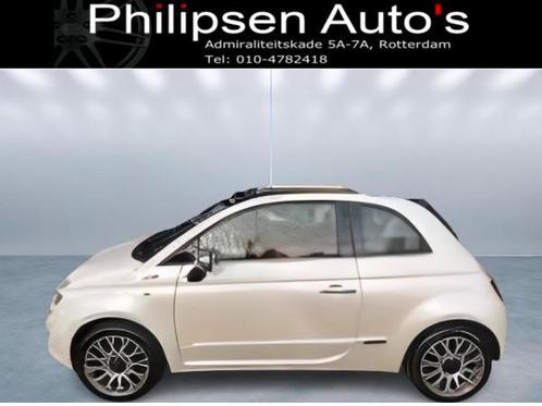 Fiat 500 Cabrio 1.2 Rock Automaat. Leer Clima LM (bj 2011), Auto's, Fiat, Bedrijf, Te koop, ABS, Airbags, Airconditioning, Alarm