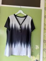 Shirt maat 52. Nieuw. Donkerblauw met wit., Zwart, Onbekend, Gedragen, Shirt of Top