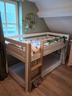 Halfhoogslaper met Glijbaan & Eenhoorn Gordijnen, Ophalen, Gebruikt, Halfhoogslaper