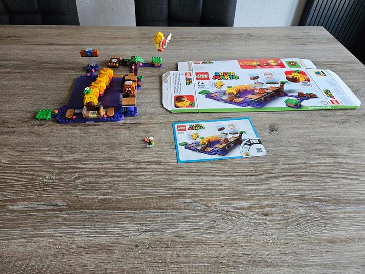 Lego Mario 71383 Wigglers giftige moeras, Kinderen en Baby's, Speelgoed | Duplo en Lego, Zo goed als nieuw, Lego, Complete set