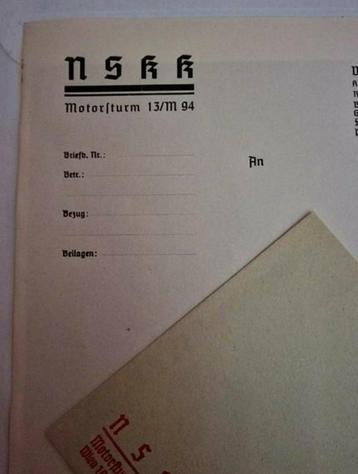 Briefpapier Nskk beschikbaar voor biedingen