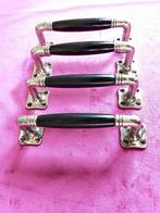 Antieke deurgrepen met bakeliet , deur greep, klapdeur, deur, Ophalen of Verzenden