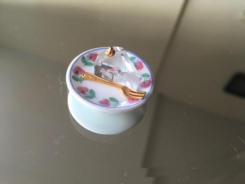 Swarovski taartpunt, Verzamelen, Swarovski, Zo goed als nieuw, Figuurtje, Ophalen of Verzenden