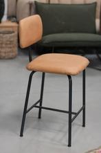 Luxe barstoel barkruk ZIPP Jess Design metaal leer naturel, Huis en Inrichting, Ophalen, 5 krukken of meer, Met voetsteun, 60 tot 90 cm
