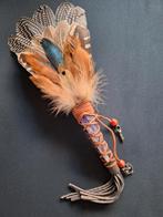 smudge veren waaier feather fan met edelsteen sjamanisme, Ophalen of Verzenden
