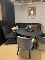 Showroom Aanbieding: Luxe Velours Eetbank – Direct Leverbaar, Ophalen of Verzenden, Nieuw, Stof
