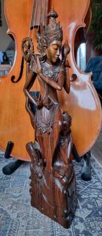 Houtsnijwerk beeld Krishna en Arjuna Bali Indonesië, Ophalen of Verzenden