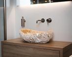 ONYX | ONIX | NATUURSTEEN I TRAVERTIN | MARMER I WASKOM l, Ophalen, Nieuw, Minder dan 100 cm, Wasbak of Wastafel