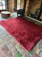 Mooi hoogpolig vloerkleed rood 220x290cm, Ophalen, Gebruikt, 200 cm of meer, Rechthoekig