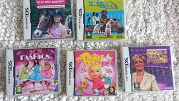 5 Games: Hotel for Dogs; Baby Grl; Paarden; K3; 1 tegen 100 beschikbaar voor biedingen