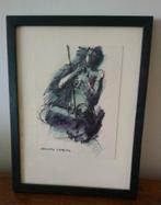 Tekening  schets van het beeld Fisher Boy van Vicenzo Gemito, Antiek en Kunst, Ophalen of Verzenden