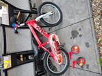 Cars fiets 16 inch + zijwieltjes, Ophalen, Gebruikt, 16 tot 20 inch, Zijwieltjes