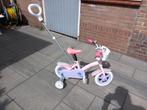 Kinderfiets met zijwielen en stang, Ophalen, Gebruikt, Minder dan 16 inch