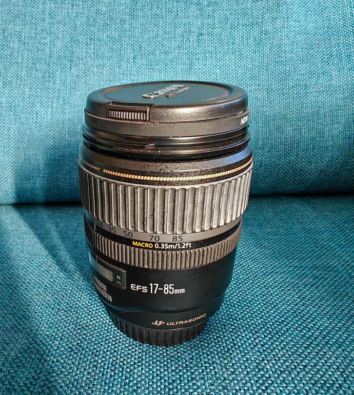 Prachtige Canon EF-S 17-85mm f/4-5.6 IS USM zoomlens te koop, Audio, Tv en Foto, Fotografie | Lenzen en Objectieven, Zo goed als nieuw