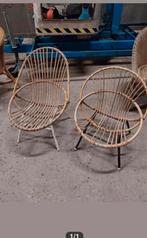 2 rotan stoelen, Ophalen, Gebruikt, Rotan
