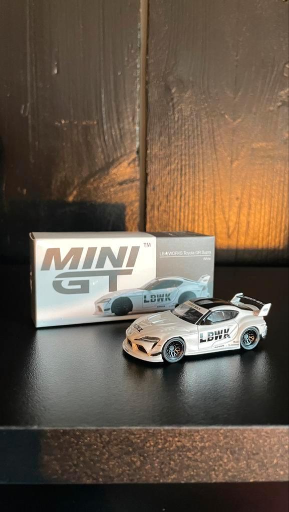 Mini GT Toyota Supra GR LB WORKS, Hobby en Vrije tijd, Modelauto's | Overige schalen, Zo goed als nieuw, Auto, Ophalen of Verzenden