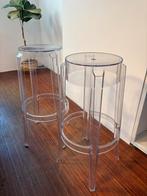 2 Charles Ghost Kartell krukken (let op: gebruikerssporen!), Huis en Inrichting, Barkrukken, Ophalen, Kunststof, Gebruikt, 60 tot 90 cm