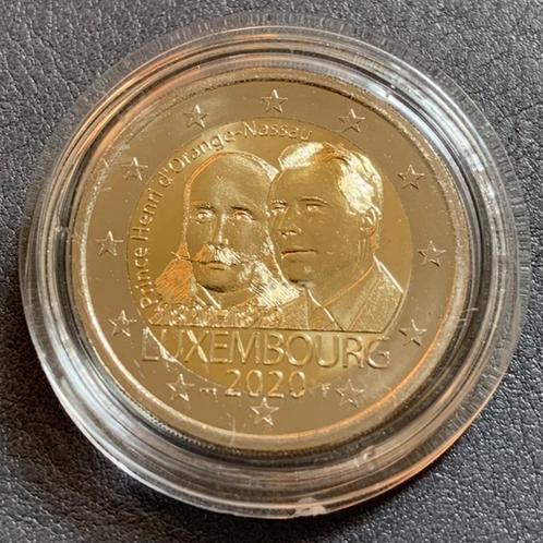 2 Euro Luxemburg 2020 BU (Prins Hendrik) met muntteken KNM, Postzegels en Munten, Munten | Europa | Euromunten, Losse munt, 2 euro