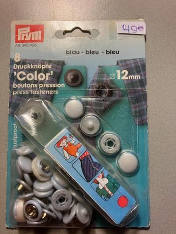 Drukknopen Prym Color blauw doorsnee 12mm 8 stuks € 4,00 beschikbaar voor biedingen