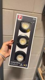 Paulmann LED Inbouwspots Zwart 3 stuks Dimbaar, Ophalen of Verzenden, Nieuw, Metaal