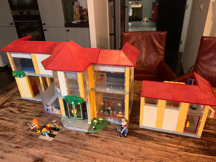 Playmobil - School & Gymzaal met inrichting en accessoires, Kinderen en Baby's, Speelgoed | Playmobil, Gebruikt, Ophalen of Verzenden