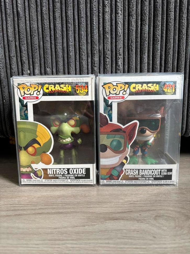 Funko Pop Crash Bandicoot - Nitros Oxide & Scuba Gear, Verzamelen, Poppetjes en Figuurtjes, Nieuw, Ophalen of Verzenden