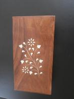 Antiek India Hout Kistje - Doosje 1970, Antiek en Kunst, Verzenden