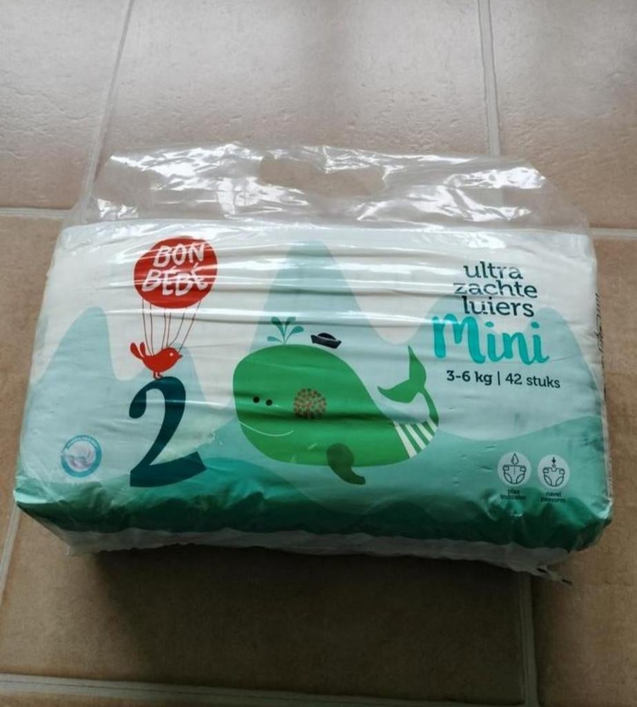 Bonbebe Luiers Mini Maat 2 (3-6kg) - Nieuw!, Ophalen of Verzenden, Nieuw, Overige typen