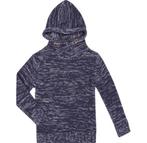 Review kids blauw melange hoodie trui met capuchon maat 128, Trui of Vest, Nieuw, Ophalen of Verzenden, Review