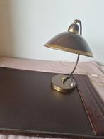 Messing bureaulamp uit de 1930e jaren., Huis en Inrichting, Lampen | Tafellampen, Ophalen of Verzenden, Gebruikt, Minder dan 50 cm