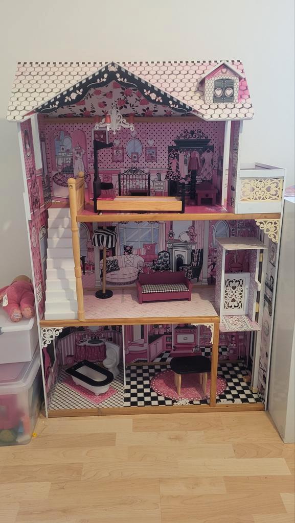 Kidkraft Amelia Poppenhuis - Groot & Compleet!, Kinderen en Baby's, Speelgoed | Poppenhuizen, Gebruikt, Poppenhuis, Ophalen