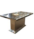 Spiegelglas eettafel 180x90 - Eyecatcher!, 150 tot 200 cm, Modern, Vier personen, Rechthoekig