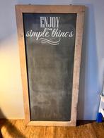 Groot Krijtbord met Houten Frame, Huis en Inrichting, Ophalen, Gebruikt, Krijtbord